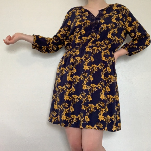 Market & Spruce Dresses & Skirts - Blue Floral Dress